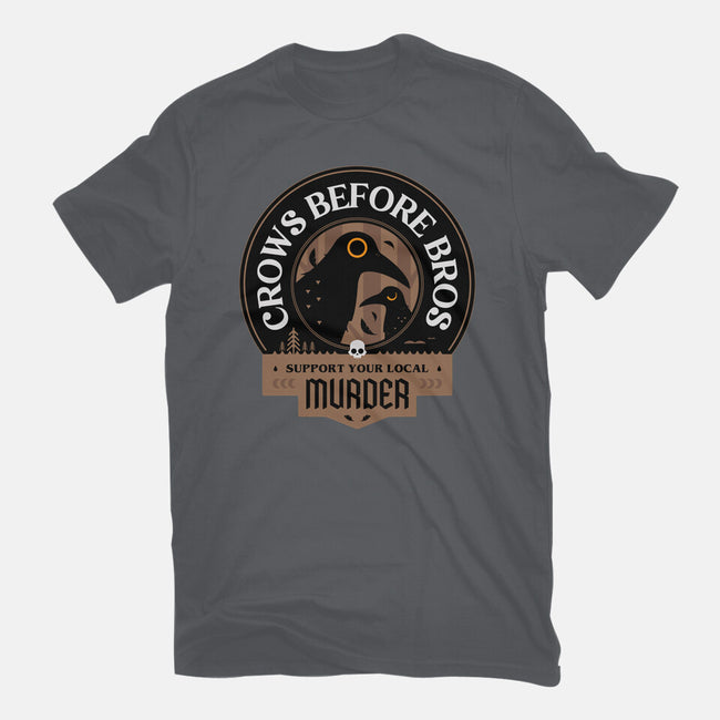 Support Your Local Crows-Womens-Fitted-Tee-BadBox