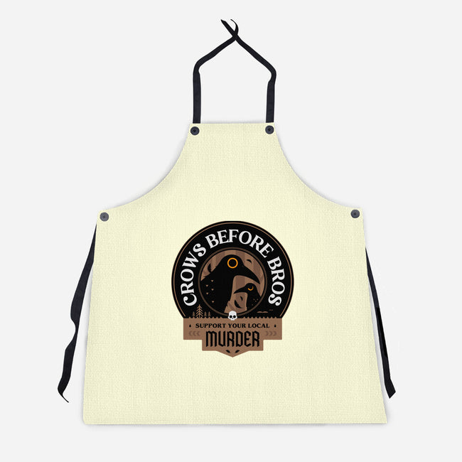 Support Your Local Crows-Unisex-Kitchen-Apron-BadBox