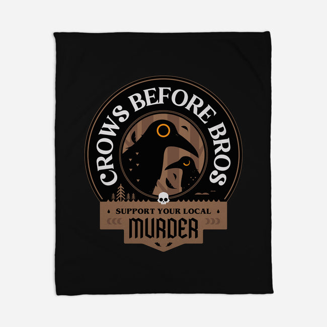 Support Your Local Crows-None-Fleece-Blanket-BadBox