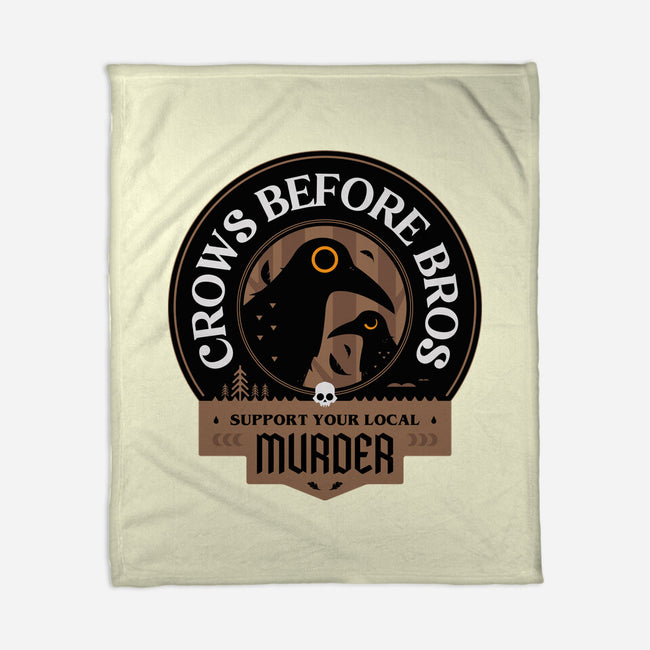 Support Your Local Crows-None-Fleece-Blanket-BadBox
