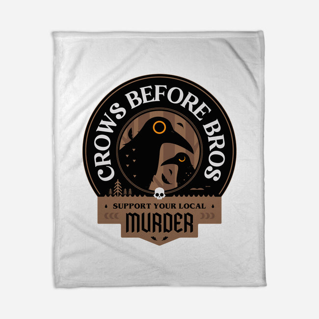 Support Your Local Crows-None-Fleece-Blanket-BadBox