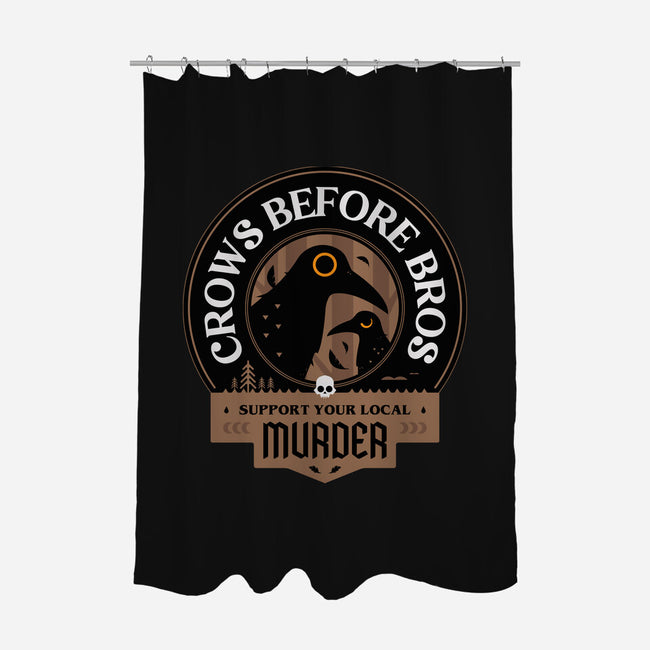 Support Your Local Crows-None-Polyester-Shower Curtain-BadBox