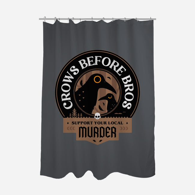 Support Your Local Crows-None-Polyester-Shower Curtain-BadBox