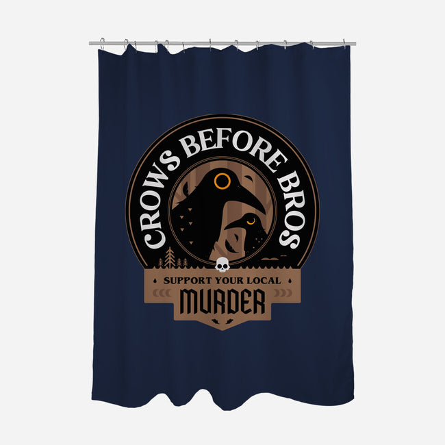 Support Your Local Crows-None-Polyester-Shower Curtain-BadBox