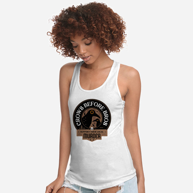 Support Your Local Crows-Womens-Racerback-Tank-BadBox