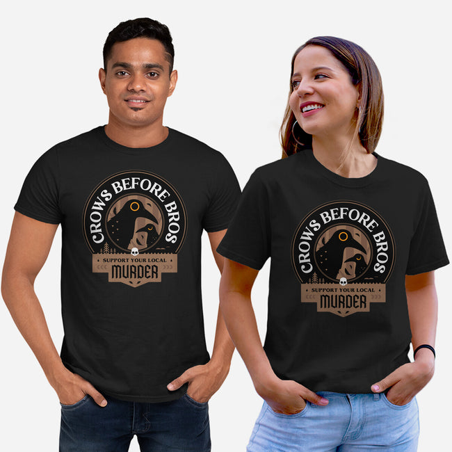 Support Your Local Crows-Unisex-Basic-Tee-BadBox