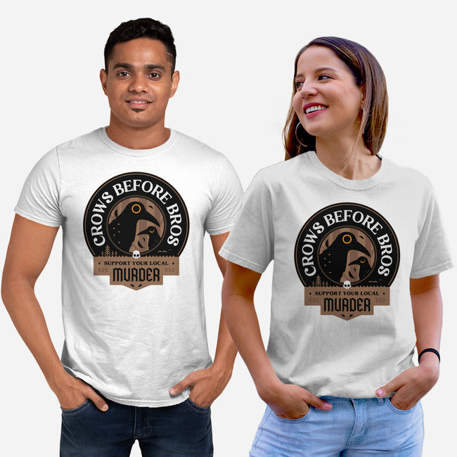 Support Your Local Crows-Unisex-Basic-Tee-BadBox