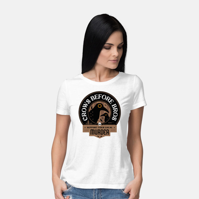 Support Your Local Crows-Womens-Basic-Tee-BadBox