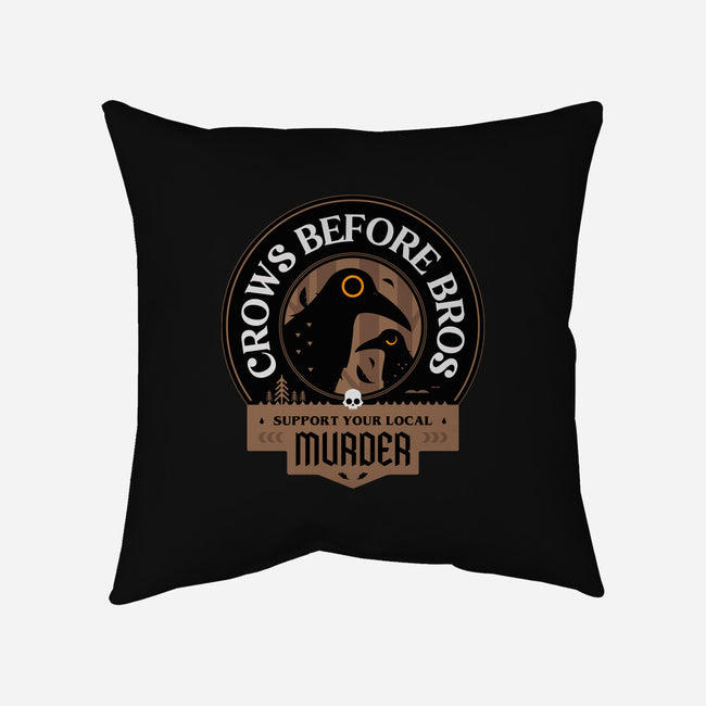 Support Your Local Crows-None-Removable Cover w Insert-Throw Pillow-BadBox
