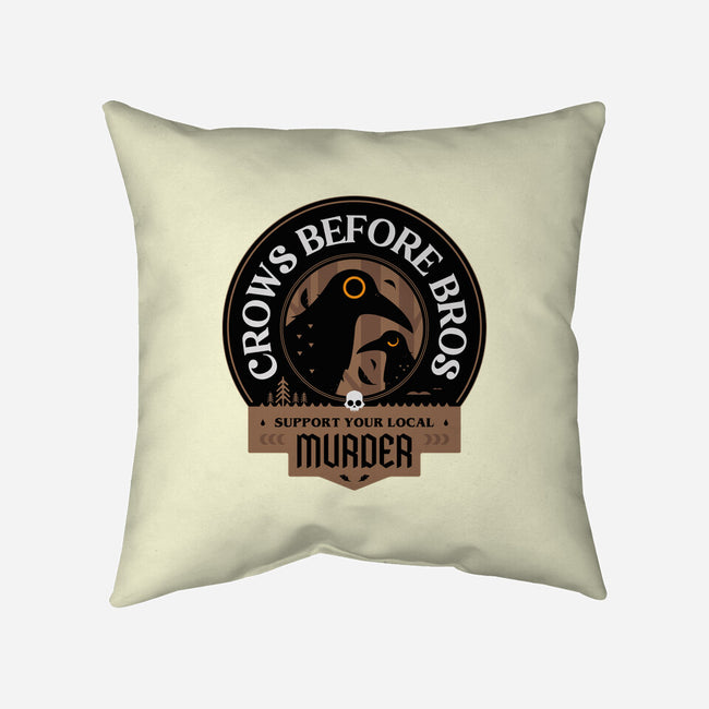Support Your Local Crows-None-Removable Cover w Insert-Throw Pillow-BadBox