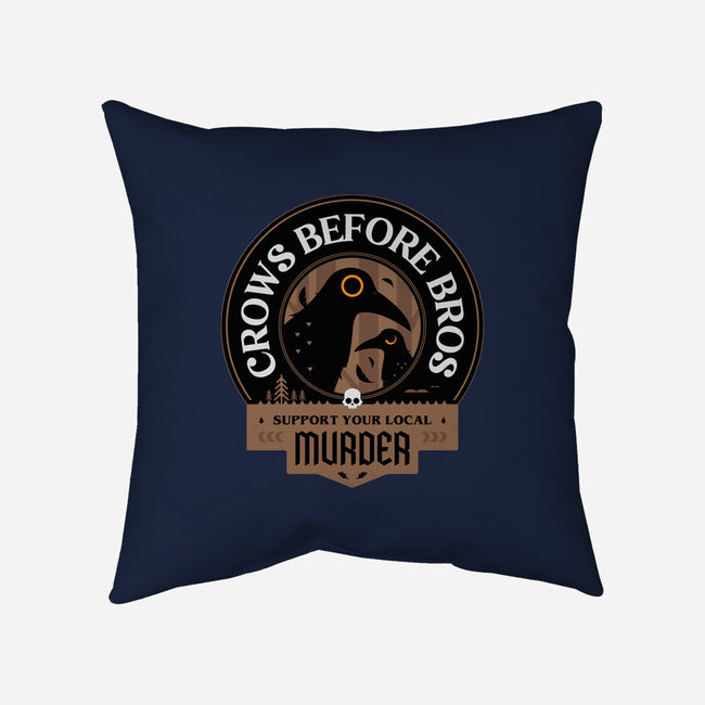 Support Your Local Crows-None-Removable Cover w Insert-Throw Pillow-BadBox