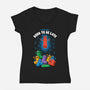 Born To Be Late-Womens-V-Neck-Tee-Tronyx79