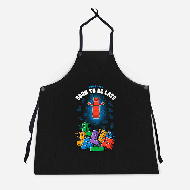 Born To Be Late-Unisex-Kitchen-Apron-Tronyx79