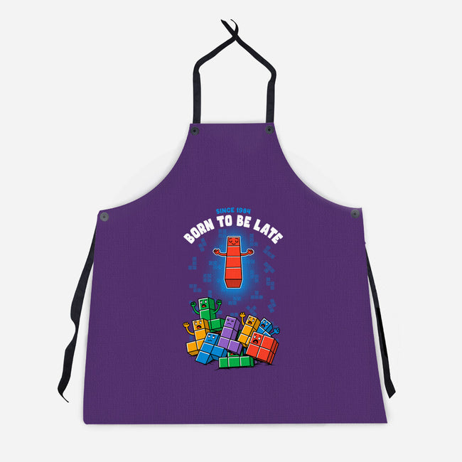 Born To Be Late-Unisex-Kitchen-Apron-Tronyx79