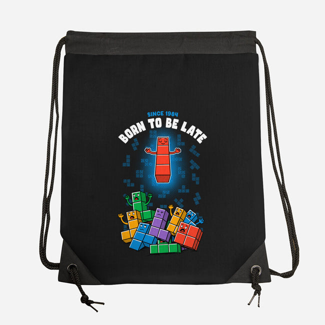Born To Be Late-None-Drawstring-Bag-Tronyx79