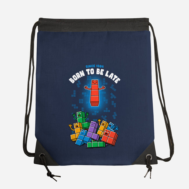 Born To Be Late-None-Drawstring-Bag-Tronyx79