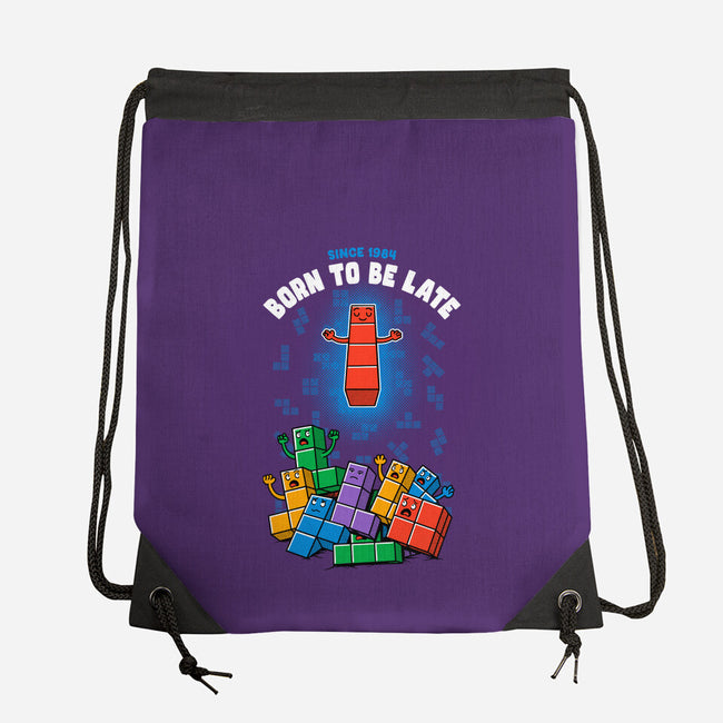 Born To Be Late-None-Drawstring-Bag-Tronyx79