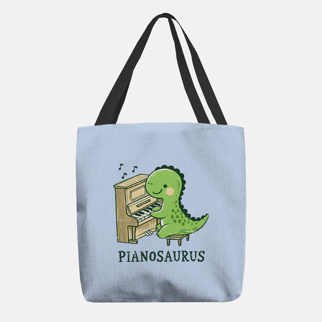 Pianosaurus-None-Basic Tote-Bag-BridgeWalker