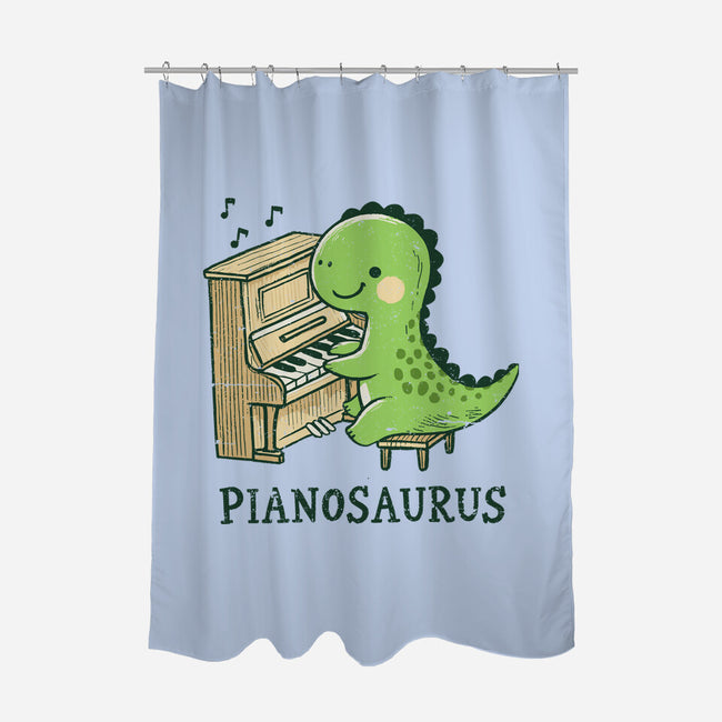 Pianosaurus-None-Polyester-Shower Curtain-BridgeWalker
