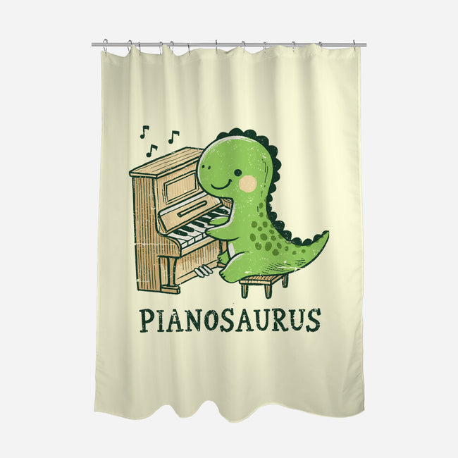 Pianosaurus-None-Polyester-Shower Curtain-BridgeWalker