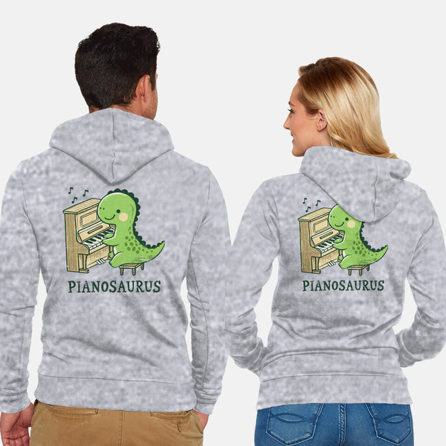 Pianosaurus-Unisex-Zip-Up-Sweatshirt-BridgeWalker