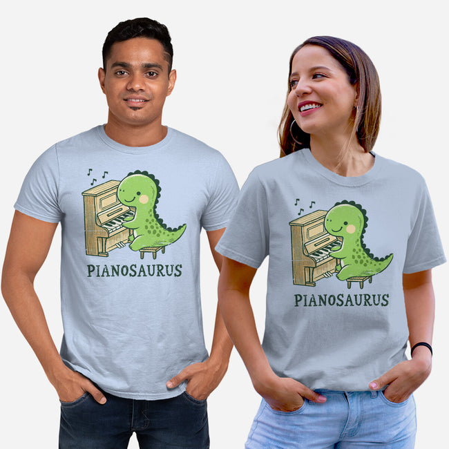 Pianosaurus-Unisex-Basic-Tee-BridgeWalker