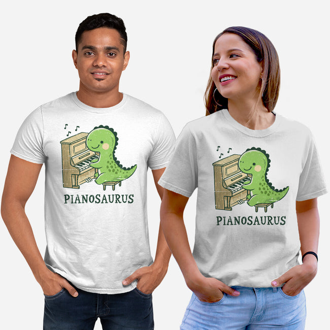 Pianosaurus-Unisex-Basic-Tee-BridgeWalker