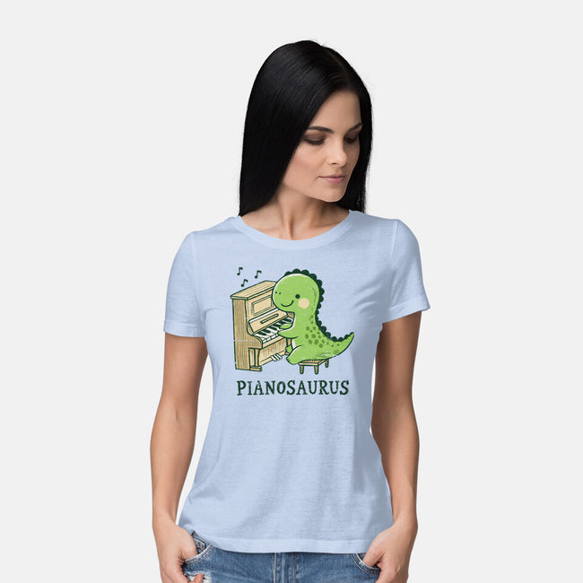 Pianosaurus-Womens-Basic-Tee-BridgeWalker