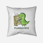 Pianosaurus-None-Removable Cover w Insert-Throw Pillow-BridgeWalker