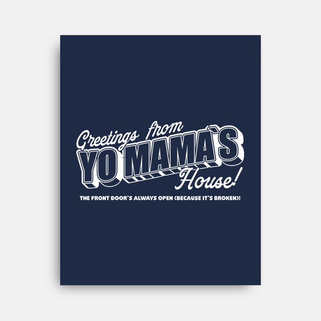 Greetings Mama House-None-Stretched-Canvas-Studio Mootant