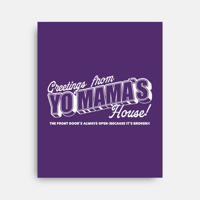 Greetings Mama House-None-Stretched-Canvas-Studio Mootant