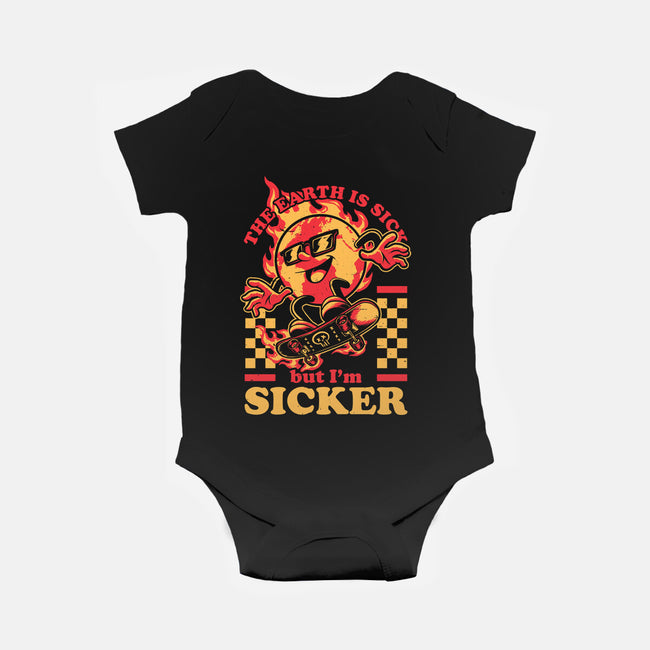 Earth Skate Fire-Baby-Basic-Onesie-Studio Mootant