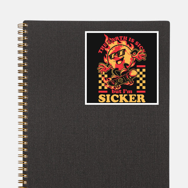 Earth Skate Fire-None-Glossy-Sticker-Studio Mootant