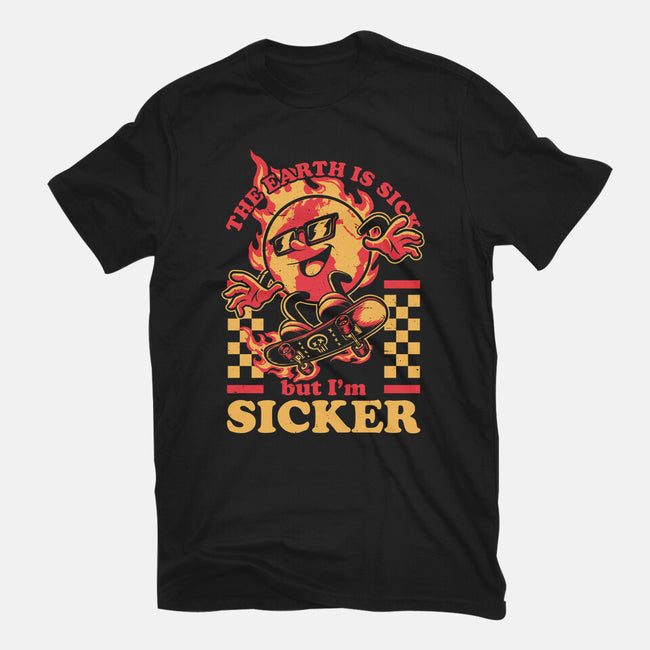 Earth Skate Fire-Mens-Basic-Tee-Studio Mootant