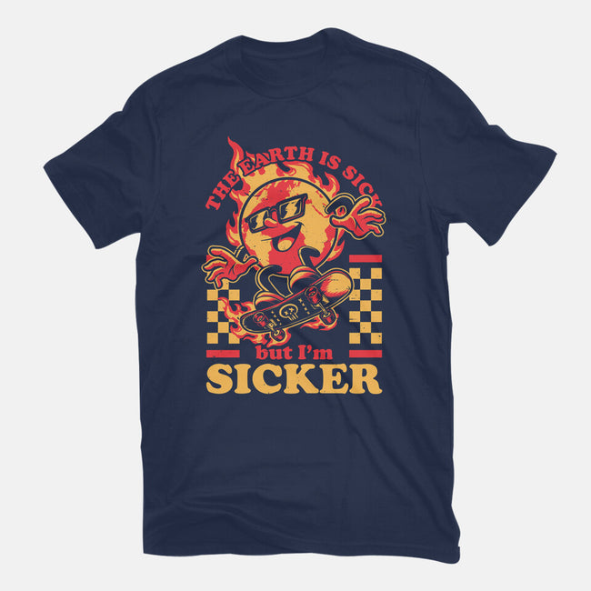 Earth Skate Fire-Womens-Basic-Tee-Studio Mootant