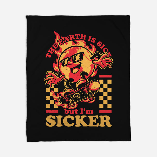 Earth Skate Fire-None-Fleece-Blanket-Studio Mootant