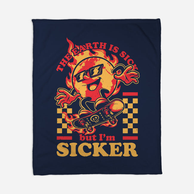 Earth Skate Fire-None-Fleece-Blanket-Studio Mootant