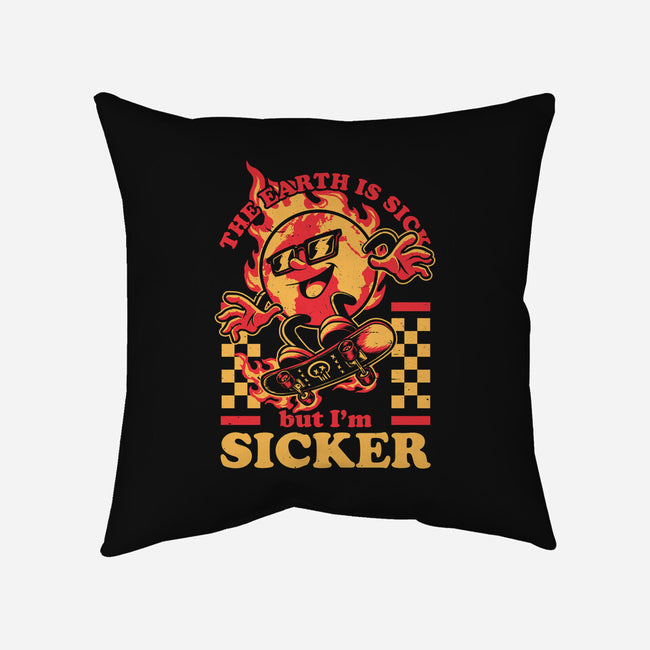 Earth Skate Fire-None-Removable Cover w Insert-Throw Pillow-Studio Mootant