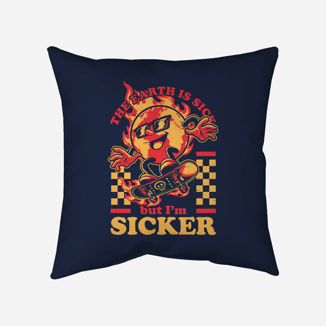 Earth Skate Fire-None-Removable Cover w Insert-Throw Pillow-Studio Mootant