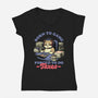 Cat Gamer Taxes-Womens-V-Neck-Tee-Studio Mootant