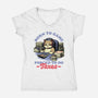 Cat Gamer Taxes-Womens-V-Neck-Tee-Studio Mootant