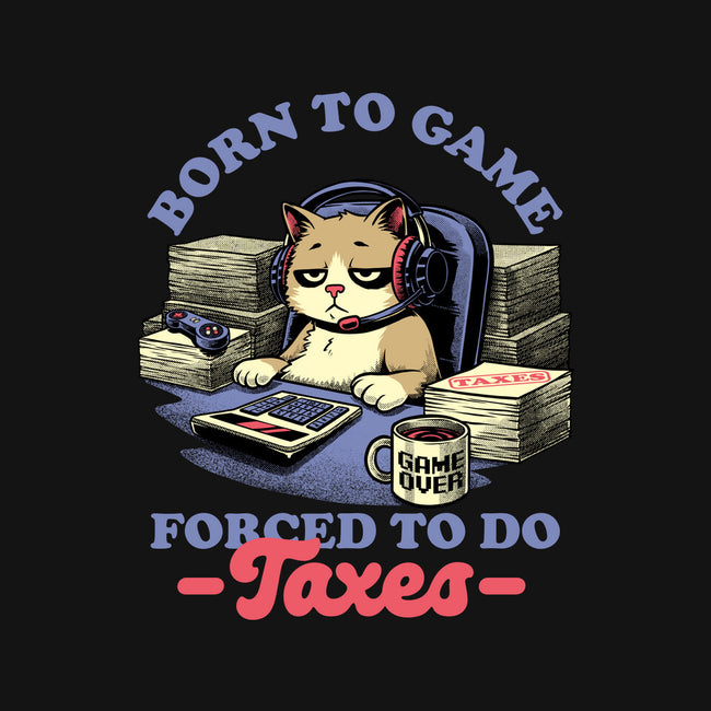 Cat Gamer Taxes-Womens-V-Neck-Tee-Studio Mootant