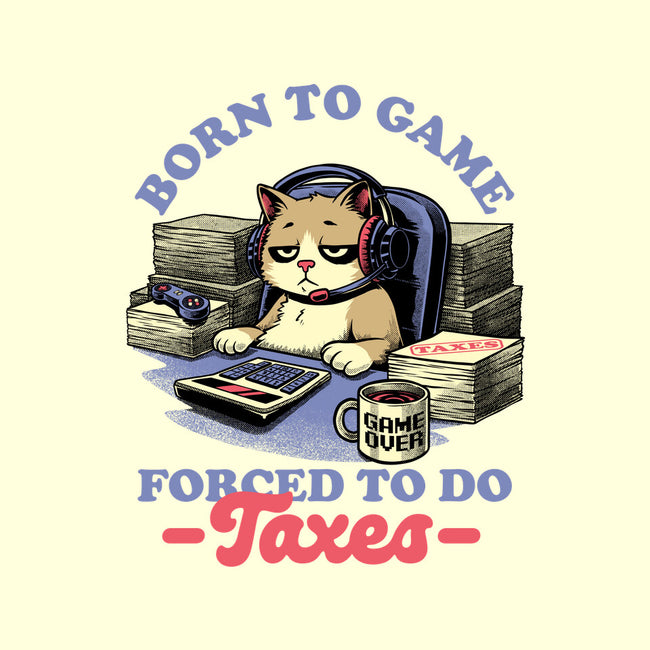 Cat Gamer Taxes-Mens-Basic-Tee-Studio Mootant