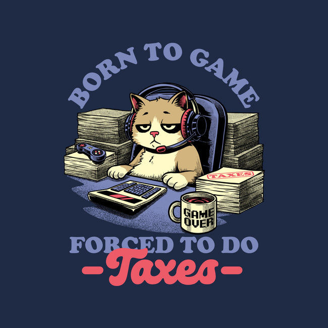 Cat Gamer Taxes-Mens-Heavyweight-Tee-Studio Mootant