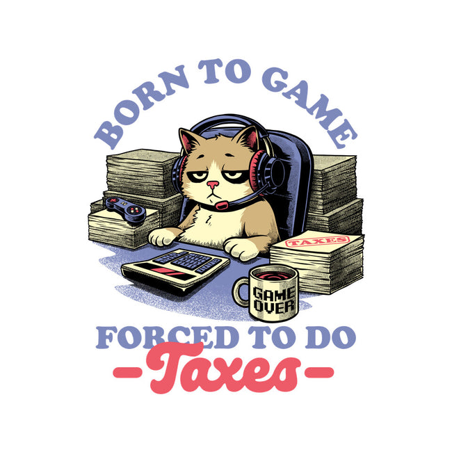 Cat Gamer Taxes-Womens-V-Neck-Tee-Studio Mootant