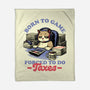 Cat Gamer Taxes-None-Fleece-Blanket-Studio Mootant