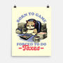 Cat Gamer Taxes-None-Matte-Poster-Studio Mootant