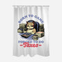 Cat Gamer Taxes-None-Polyester-Shower Curtain-Studio Mootant
