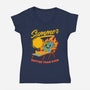 Summer Burn Earth-Womens-V-Neck-Tee-Studio Mootant