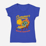 Summer Burn Earth-Womens-V-Neck-Tee-Studio Mootant